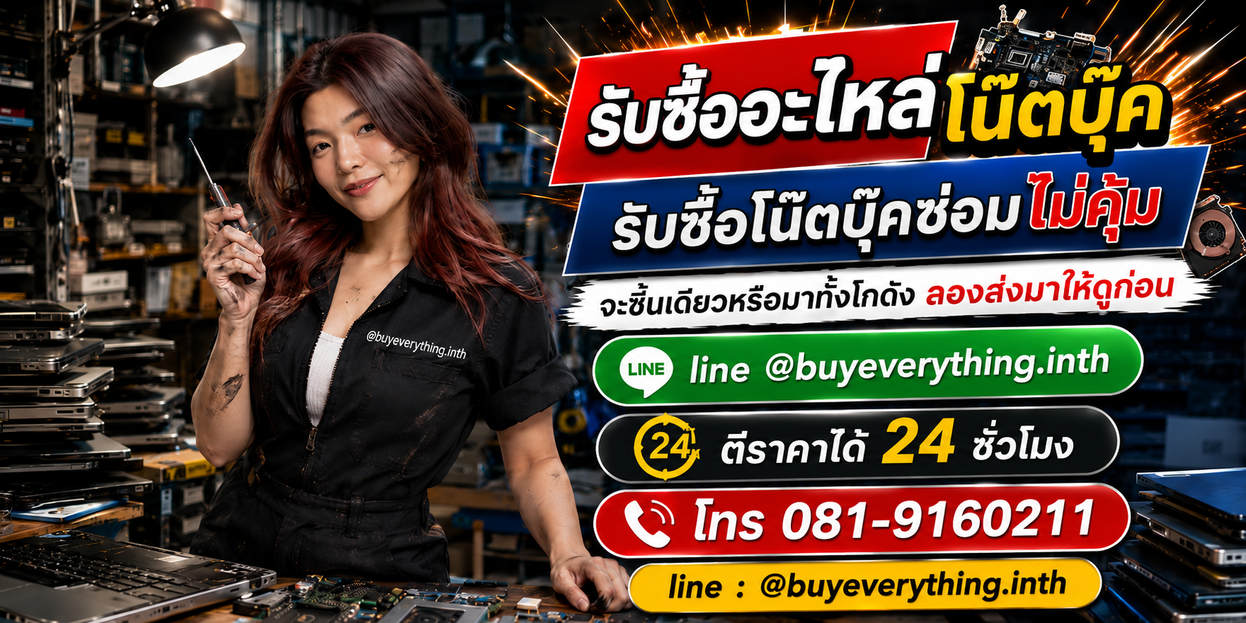 รับซื้อซากโน๊ตบุ๊ค ของเก่าบางทีคุณไม่รู้ว่ามีค่า ทักมาถามได้เลย